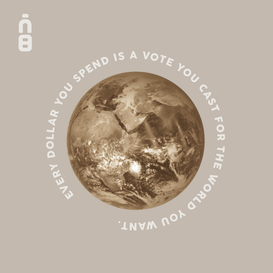 Every dollar you spend is a vote you cast for the world you want.